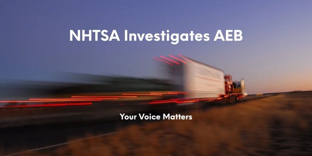 NHTSA Investigates Automatic Emergency Braking Systems